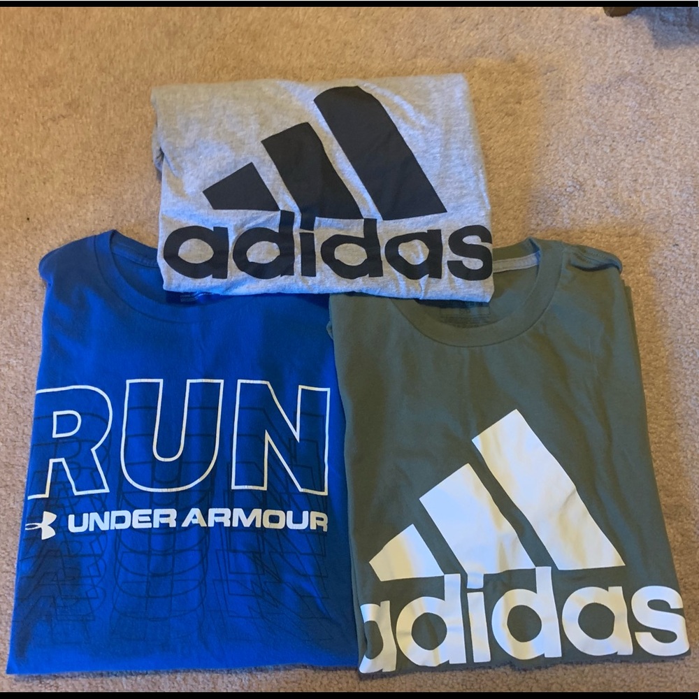 ADIDAS and Under Armour men’s small tees